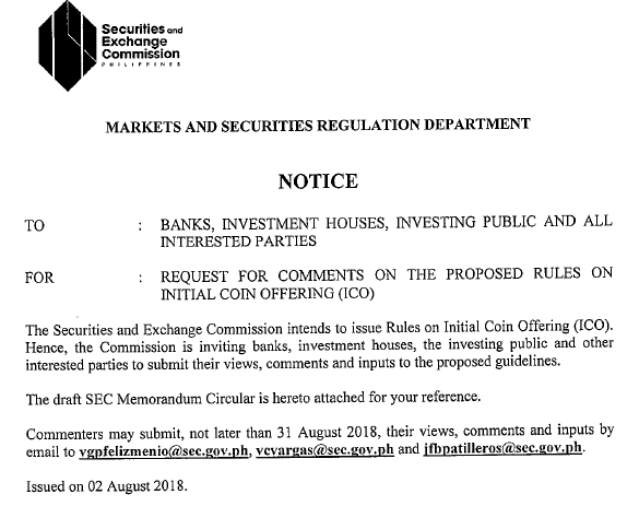 SEC Notice