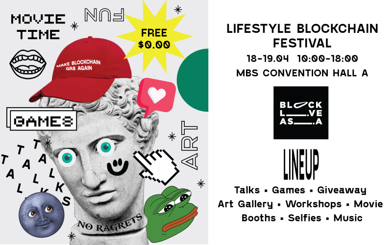 The world’s first blockchain lifestyle festival, Block Live Asia, debuts in Singapore on April 18 and 19