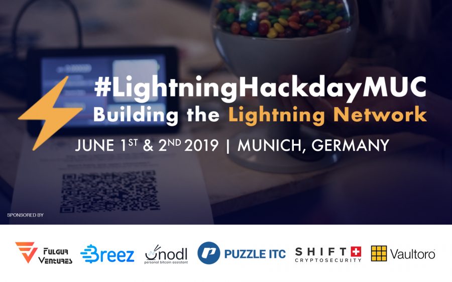 The 5th Bitcoin Lightning Network Hackday to be held in Munich on June 1st/2nd 2019