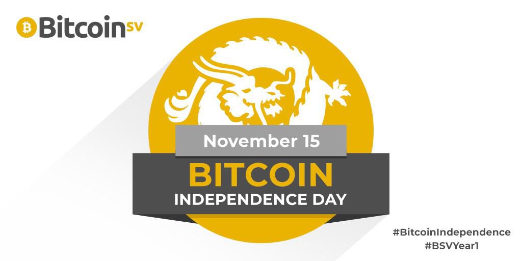 Bitcoin Independence Day, 15th November 2019: Bitcoin SV: the fastest growing blockchain, ever