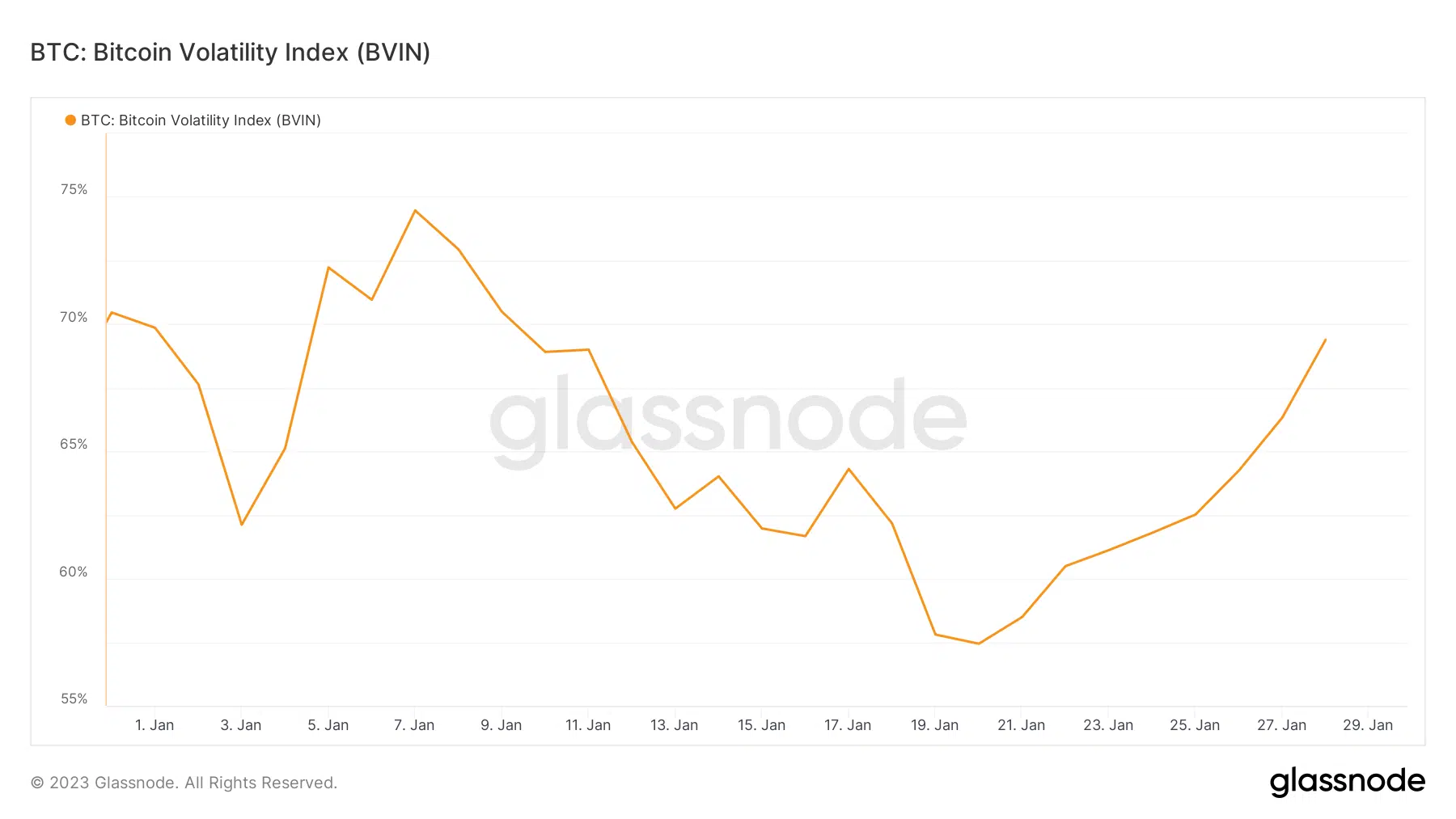 Bitcoin volatility index